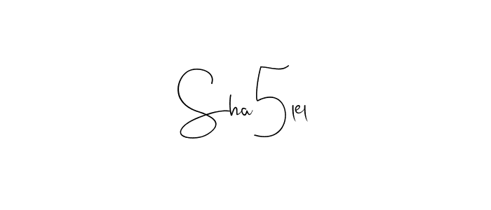 How to make Sha5lel name signature. Use Andilay-7BmLP style for creating short signs online. This is the latest handwritten sign. Sha5lel signature style 4 images and pictures png