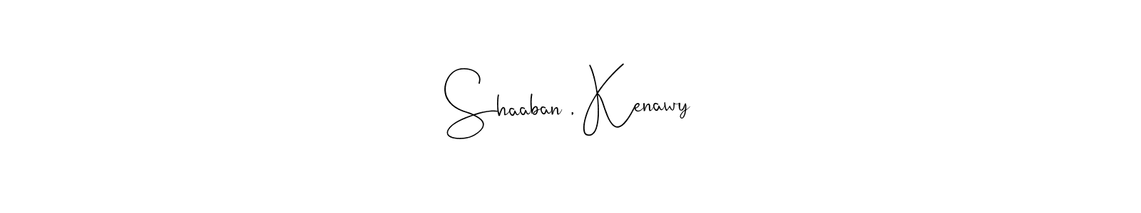 How to make Shaaban , Kenawy name signature. Use Andilay-7BmLP style for creating short signs online. This is the latest handwritten sign. Shaaban , Kenawy signature style 4 images and pictures png