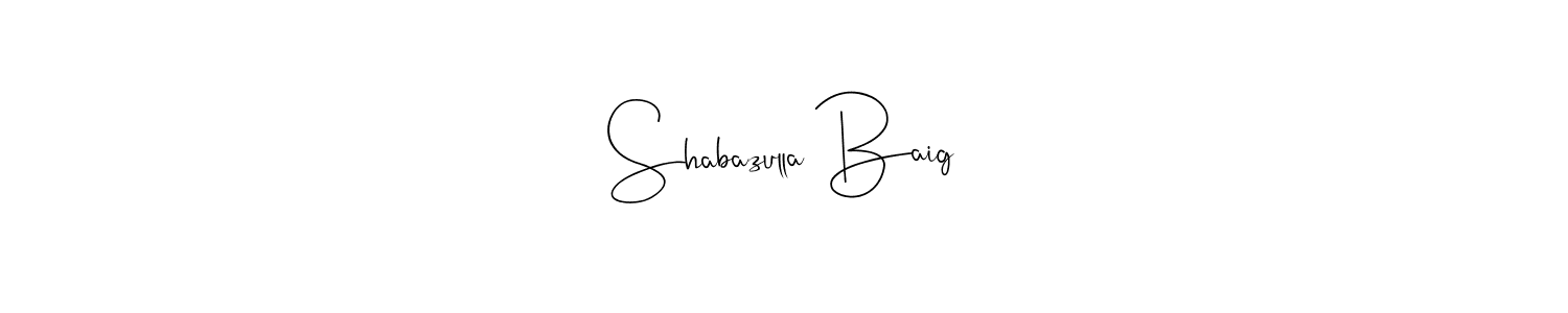 This is the best signature style for the Shabazulla Baig name. Also you like these signature font (Andilay-7BmLP). Mix name signature. Shabazulla Baig signature style 4 images and pictures png
