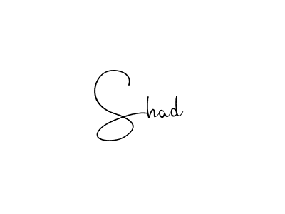 Shad stylish signature style. Best Handwritten Sign (Andilay-7BmLP) for my name. Handwritten Signature Collection Ideas for my name Shad. Shad signature style 4 images and pictures png