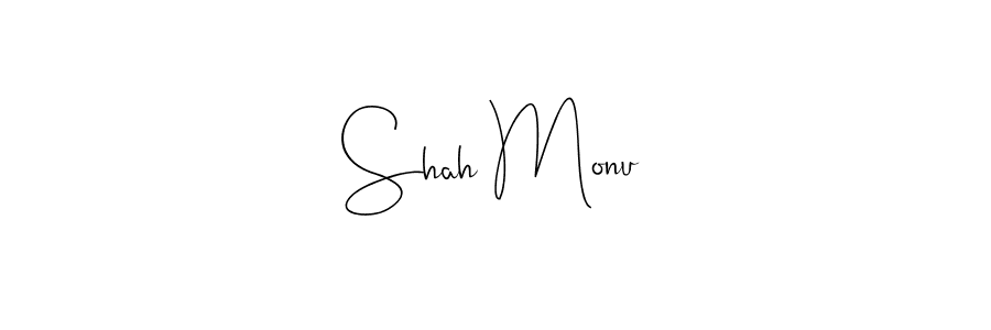 Shah Monu stylish signature style. Best Handwritten Sign (Andilay-7BmLP) for my name. Handwritten Signature Collection Ideas for my name Shah Monu. Shah Monu signature style 4 images and pictures png