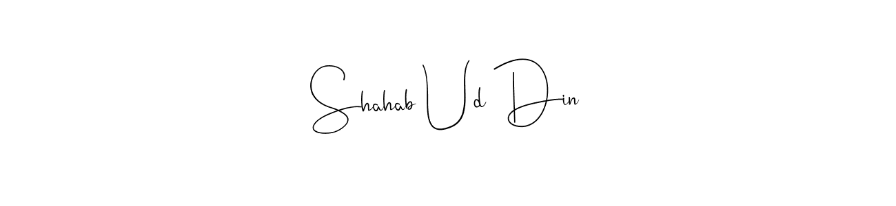 How to make Shahab Ud Din signature? Andilay-7BmLP is a professional autograph style. Create handwritten signature for Shahab Ud Din name. Shahab Ud Din signature style 4 images and pictures png