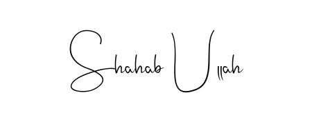 Master the art of signing with Shahab Ullah written in fluent Andilay-7BmLP script. A great template to practice and refine your handwriting. Shahab Ullah signature style 4 images and pictures png