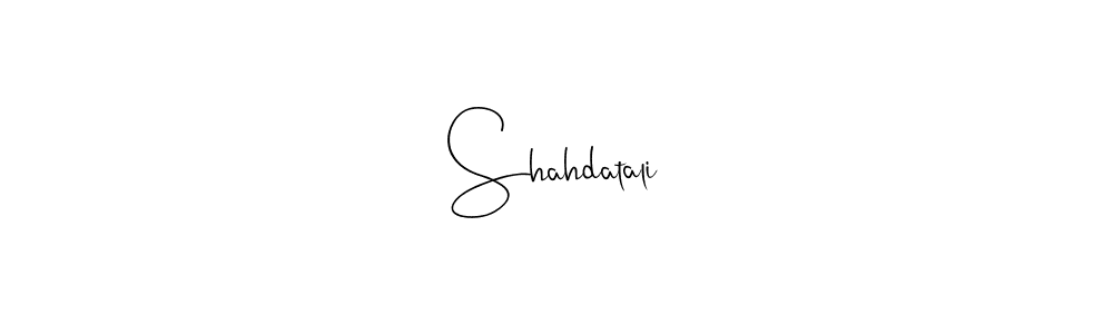 Andilay-7BmLP is a professional signature style that is perfect for those who want to add a touch of class to their signature. It is also a great choice for those who want to make their signature more unique. Get Shahdatali name to fancy signature for free. Shahdatali signature style 4 images and pictures png