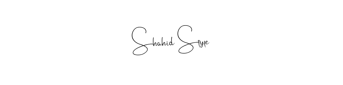 Make a beautiful signature design for name Shahid Style. Use this online signature maker to create a handwritten signature for free. Shahid Style signature style 4 images and pictures png