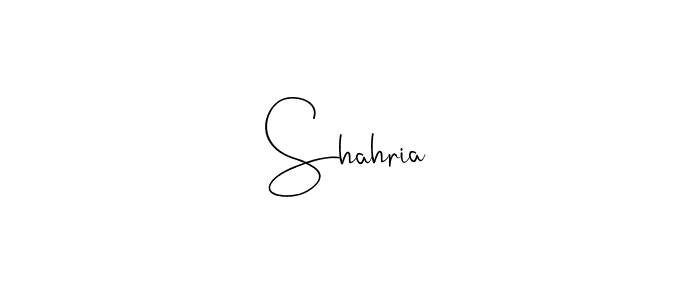 Create a beautiful signature design for name Shahria. With this signature (Andilay-7BmLP) fonts, you can make a handwritten signature for free. Shahria signature style 4 images and pictures png