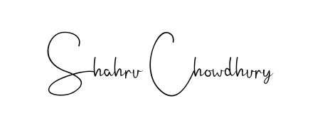 Explore multiple handwriting variations for Shahru Chowdhury including this stunning Andilay-7BmLP design. Free to use across all platforms. Shahru Chowdhury signature style 4 images and pictures png