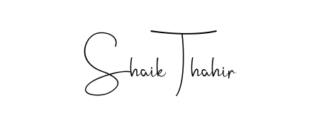 Enhance your business communications with Shaik Thahir signature in Andilay-7BmLP lettering. Clean, modern, and universally compatible. Shaik Thahir signature style 4 images and pictures png