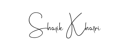 Try this chic Shalik Khatri handwritten sign style. Using Andilay-7BmLP font elements, it gives your name a sleek, memorable identity. Shalik Khatri signature style 4 images and pictures png