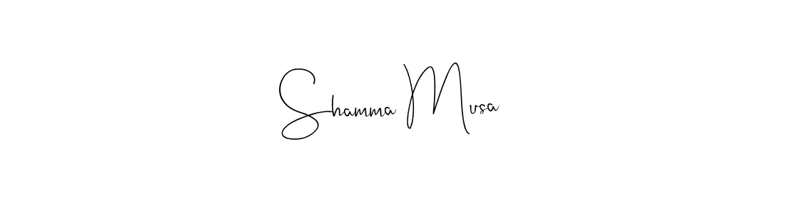 Shamma Musa stylish signature style. Best Handwritten Sign (Andilay-7BmLP) for my name. Handwritten Signature Collection Ideas for my name Shamma Musa. Shamma Musa signature style 4 images and pictures png