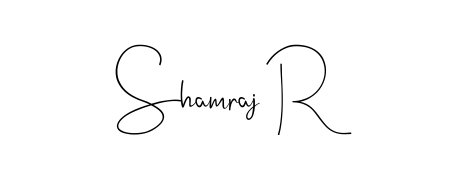 Use a signature maker to create a handwritten signature online. With this signature software, you can design (Andilay-7BmLP) your own signature for name Shamraj R. Shamraj R signature style 4 images and pictures png
