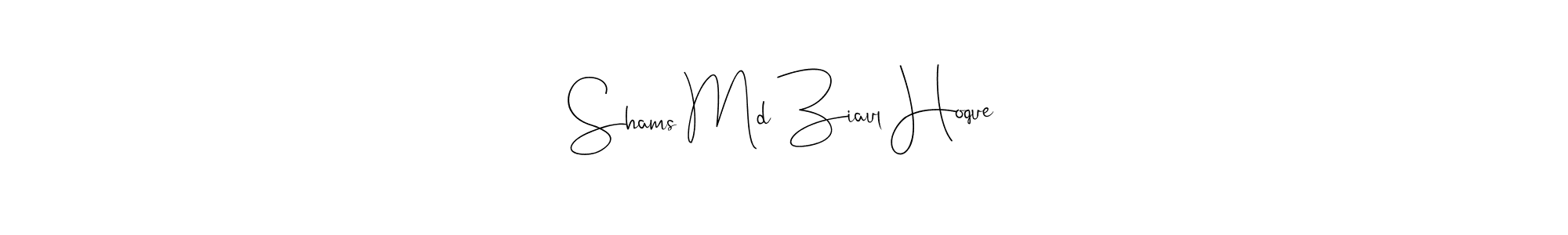 Use a signature maker to create a handwritten signature online. With this signature software, you can design (Andilay-7BmLP) your own signature for name Shams Md Ziaul Hoque. Shams Md Ziaul Hoque signature style 4 images and pictures png