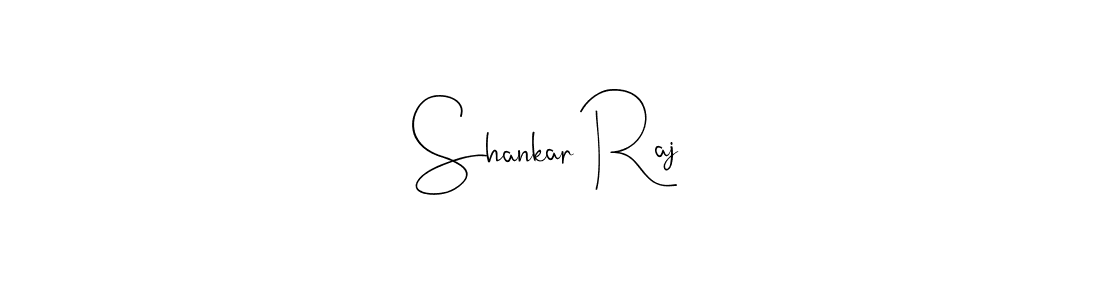 How to make Shankar Raj name signature. Use Andilay-7BmLP style for creating short signs online. This is the latest handwritten sign. Shankar Raj signature style 4 images and pictures png