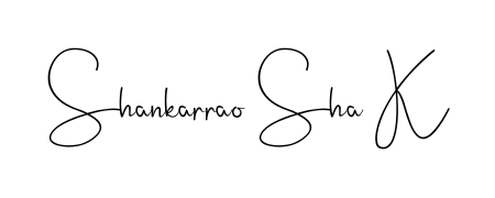Style your name Shankarrao Sha K with confidence using Andilay-7BmLP signature design. Simple, elegant, and ready for immediate document use. Shankarrao Sha K signature style 4 images and pictures png