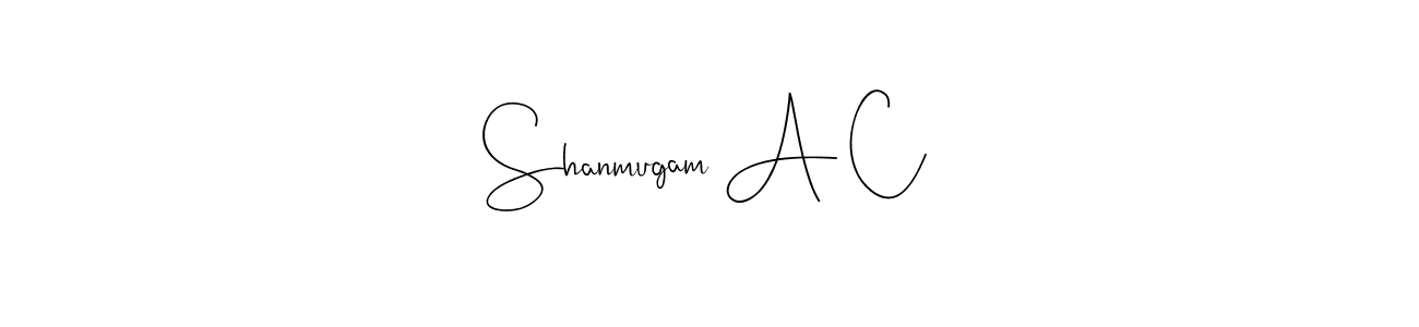 Make a short Shanmugam A C signature style. Manage your documents anywhere anytime using Andilay-7BmLP. Create and add eSignatures, submit forms, share and send files easily. Shanmugam A C signature style 4 images and pictures png