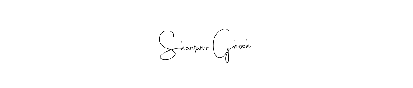 Design your own signature with our free online signature maker. With this signature software, you can create a handwritten (Andilay-7BmLP) signature for name Shantanu Ghosh. Shantanu Ghosh signature style 4 images and pictures png