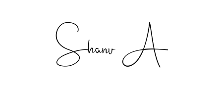 The Andilay-7BmLP font transforms the name Shanu A into an executive sign with sharp precision and distinguished character. Shanu A signature style 4 images and pictures png