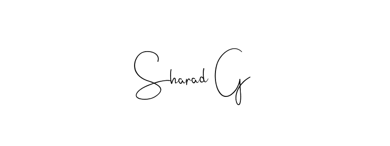 How to make Sharad G signature? Andilay-7BmLP is a professional autograph style. Create handwritten signature for Sharad G name. Sharad G signature style 4 images and pictures png