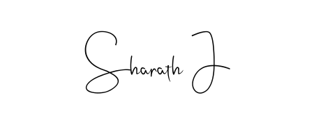 Generate high-definition signature styles for Sharath J. The Andilay-7BmLP typeface ensures crisp legibility and sophisticated design. Sharath J signature style 4 images and pictures png