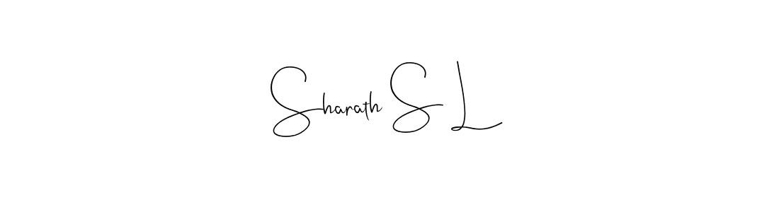 The best way (Andilay-7BmLP) to make a short signature is to pick only two or three words in your name. The name Sharath S L include a total of six letters. For converting this name. Sharath S L signature style 4 images and pictures png