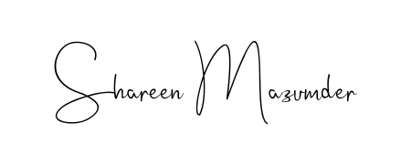 The Andilay-7BmLP font gives name Shareen Mazumder a signature that looks effortless yet distinguished. Download high-res PNG instantly. Shareen Mazumder signature style 4 images and pictures png