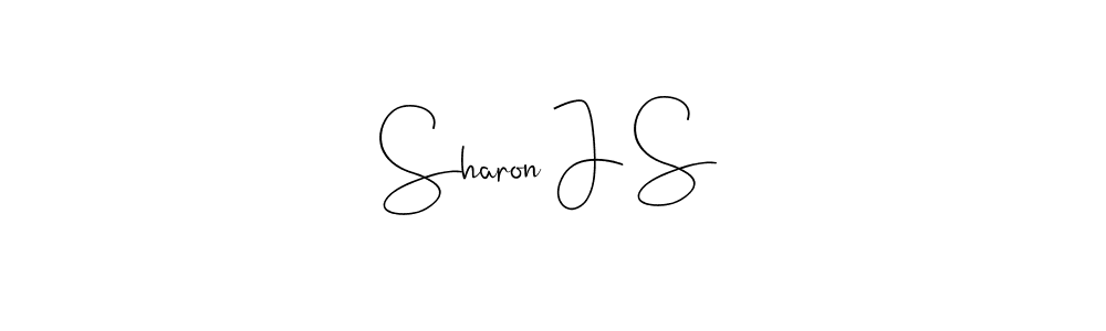 How to make Sharon J S signature? Andilay-7BmLP is a professional autograph style. Create handwritten signature for Sharon J S name. Sharon J S signature style 4 images and pictures png