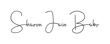 Get an exclusive digital autograph for Sharon Jain Babu. The Andilay-7BmLP typeface captures the charm of real penmanship on paper. Sharon Jain Babu signature style 4 images and pictures png