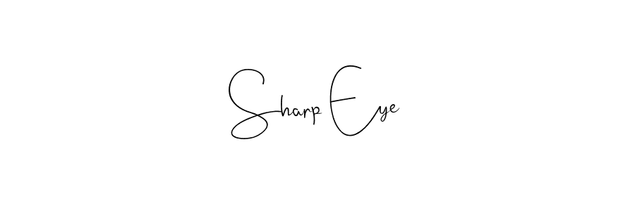 How to make Sharp Eye name signature. Use Andilay-7BmLP style for creating short signs online. This is the latest handwritten sign. Sharp Eye signature style 4 images and pictures png