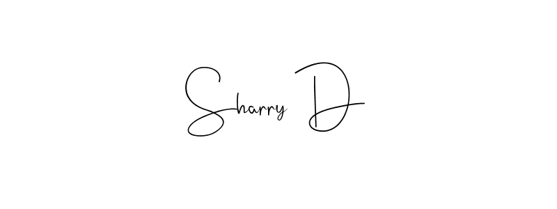 Design your own signature with our free online signature maker. With this signature software, you can create a handwritten (Andilay-7BmLP) signature for name Sharry D. Sharry D signature style 4 images and pictures png