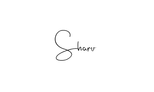 Use a signature maker to create a handwritten signature online. With this signature software, you can design (Andilay-7BmLP) your own signature for name Sharu. Sharu signature style 4 images and pictures png