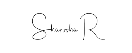 The best way (Andilay-7BmLP) to make a short signature is to pick only two or three words in your name. For converting this name Sharusha R. Sharusha R signature style 4 images and pictures png