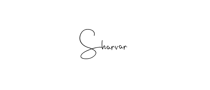 Make a beautiful signature design for name Sharvar. With this signature (Andilay-7BmLP) style, you can create a handwritten signature for free. Sharvar signature style 4 images and pictures png