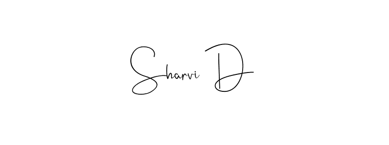 Also You can easily find your signature by using the search form. We will create Sharvi D name handwritten signature images for you free of cost using Andilay-7BmLP sign style. Sharvi D signature style 4 images and pictures png