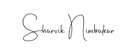 The Andilay-7BmLP handwriting style adds charm and authenticity to name Sharvik Nimbalkar. A wonderful choice for personal thank-you notes. Sharvik Nimbalkar signature style 4 images and pictures png