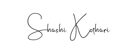 Make a beautiful signature design for name Shashi Kothari. Use this online signature maker to create a handwritten signature for free. Shashi Kothari signature style 4 images and pictures png