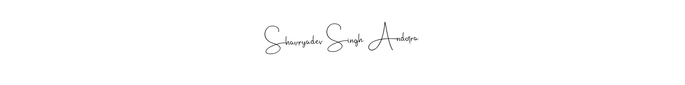 Make a beautiful signature design for name Shauryadev Singh Andotra. With this signature (Andilay-7BmLP) style, you can create a handwritten signature for free. Shauryadev Singh Andotra signature style 4 images and pictures png