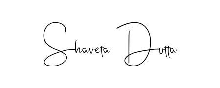 Shaveta Dutta stylish signature style. Best Handwritten Sign (Andilay-7BmLP) for my name. Handwritten Signature Collection Ideas for my name Shaveta Dutta. Shaveta Dutta signature style 4 images and pictures png