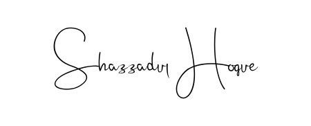 A stylish, flowing autograph style designed for name Shazzadul Hoque using Andilay-7BmLP typography. Perfect for digital creative projects. Shazzadul Hoque signature style 4 images and pictures png