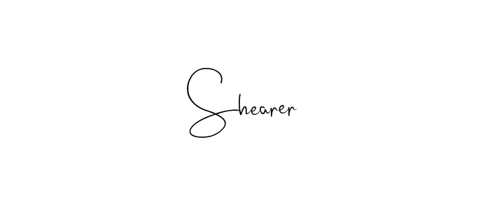 if you are searching for the best signature style for your name Shearer. so please give up your signature search. here we have designed multiple signature styles  using Andilay-7BmLP. Shearer signature style 4 images and pictures png