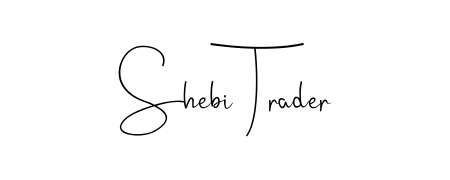 Get inspired by this graceful Andilay-7BmLP signature style for name Shebi Trader. Smooth loops and balanced proportions for everyday use. Shebi Trader signature style 4 images and pictures png