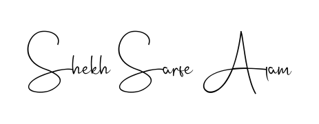 Enhance your business communications with Shekh Sarfe Alam signature in Andilay-7BmLP lettering. Clean, modern, and universally compatible. Shekh Sarfe Alam signature style 4 images and pictures png