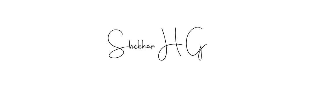 This is the best signature style for the Shekhar H G name. Also you like these signature font (Andilay-7BmLP). Mix name signature. Shekhar H G signature style 4 images and pictures png