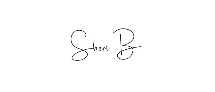 Design your own signature with our free online signature maker. With this signature software, you can create a handwritten (Andilay-7BmLP) signature for name Sheri B. Sheri B signature style 4 images and pictures png