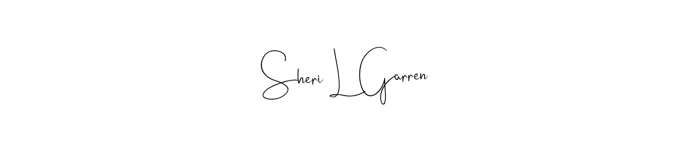 This is the best signature style for the Sheri L Garren name. Also you like these signature font (Andilay-7BmLP). Mix name signature. Sheri L Garren signature style 4 images and pictures png