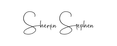A stylish, flowing autograph style designed for name Sherlin Stephen using Andilay-7BmLP typography. Perfect for digital creative projects. Sherlin Stephen signature style 4 images and pictures png