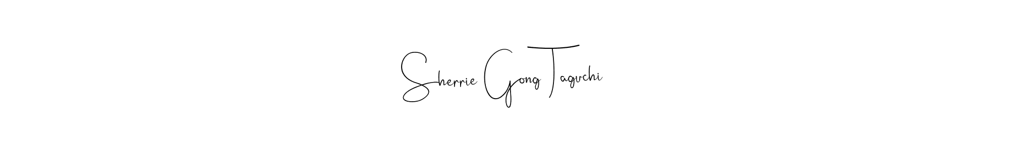 Once you've used our free online signature maker to create your best signature Andilay-7BmLP style, it's time to enjoy all of the benefits that Sherrie Gong Taguchi name signing documents. Sherrie Gong Taguchi signature style 4 images and pictures png