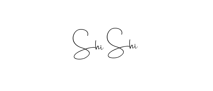 Create a beautiful signature design for name Shi Shi. With this signature (Andilay-7BmLP) fonts, you can make a handwritten signature for free. Shi Shi signature style 4 images and pictures png
