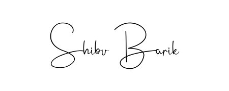 The Andilay-7BmLP typeface gives name Shibu Barik a refined look. Suitable for certificates, diplomas, and official verification. Shibu Barik signature style 4 images and pictures png