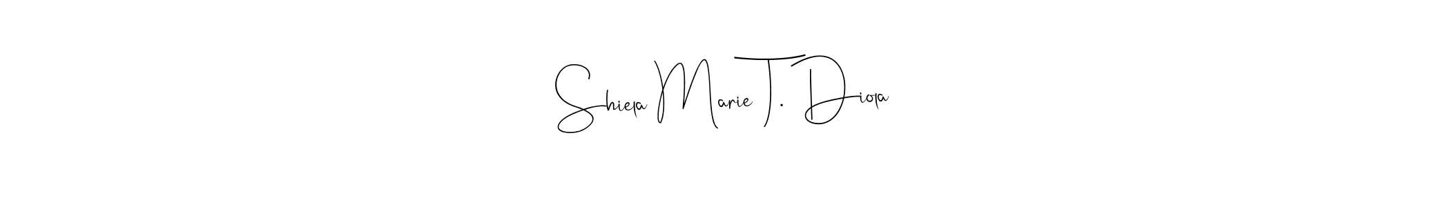 Similarly Andilay-7BmLP is the best handwritten signature design. Signature creator online .You can use it as an online autograph creator for name Shiela Marie T. Diola. Shiela Marie T. Diola signature style 4 images and pictures png