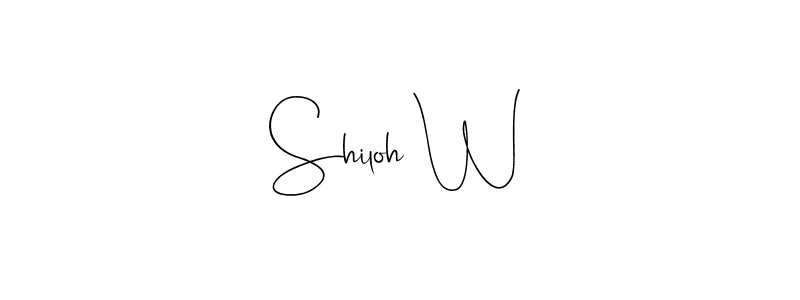 This is the best signature style for the Shiloh W name. Also you like these signature font (Andilay-7BmLP). Mix name signature. Shiloh W signature style 4 images and pictures png